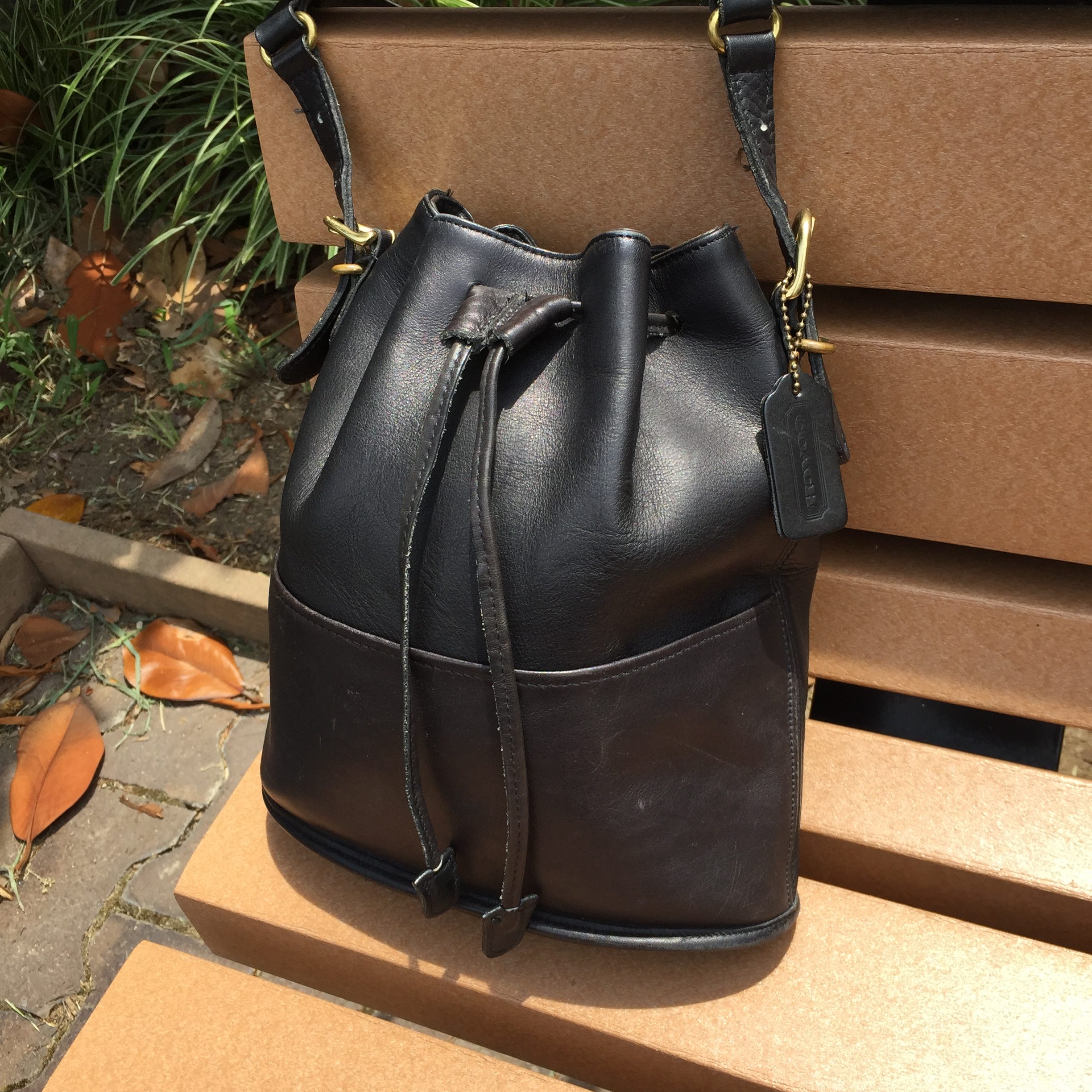 Vintage Coach high quality Drawstring Bucket Bag